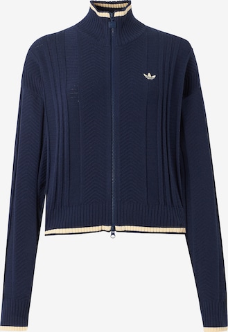 Geacă tricotată 'Firebird' de la ADIDAS ORIGINALS pe albastru: față