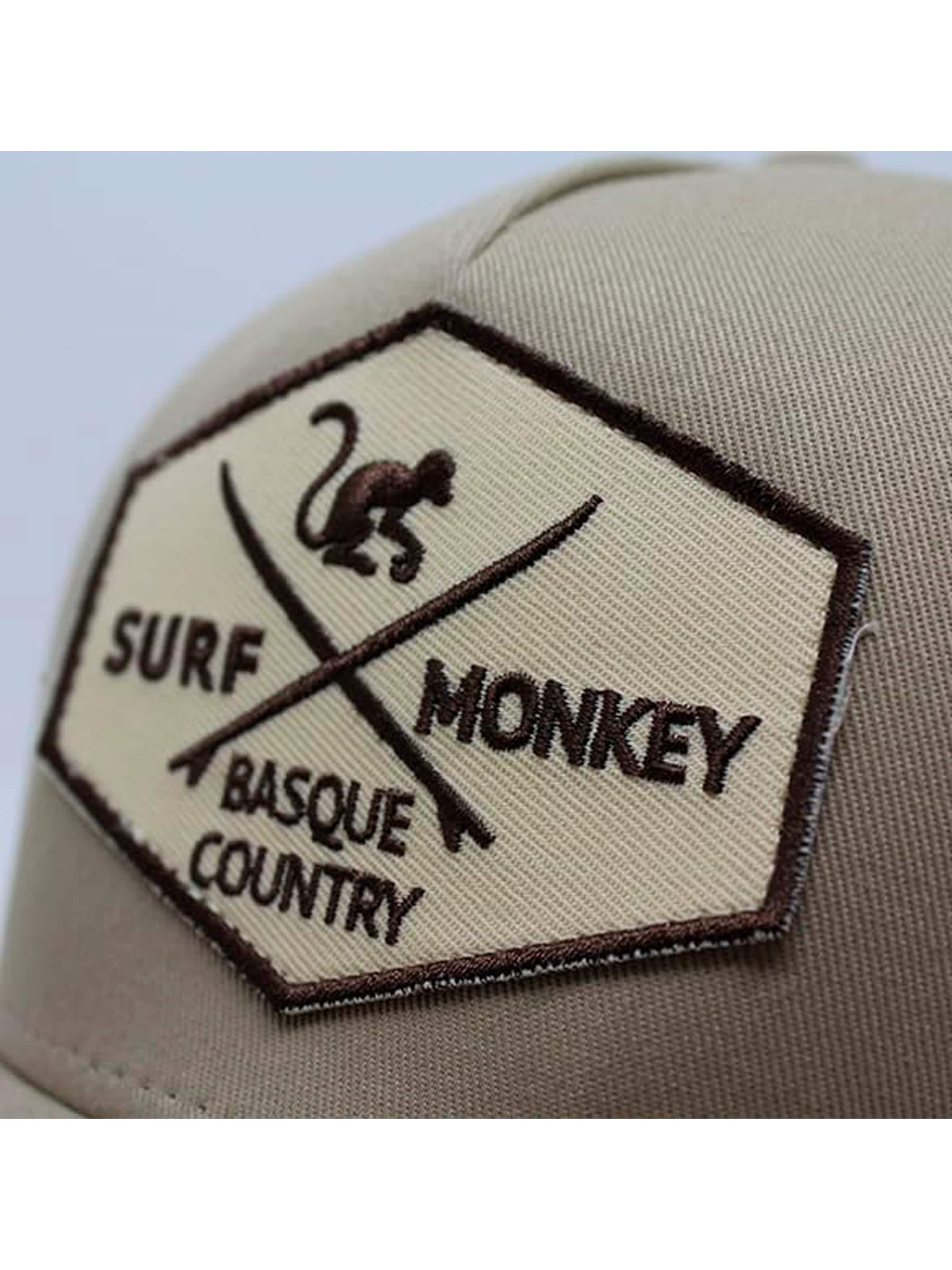 Surf Monkey Athletic Cap in Beige