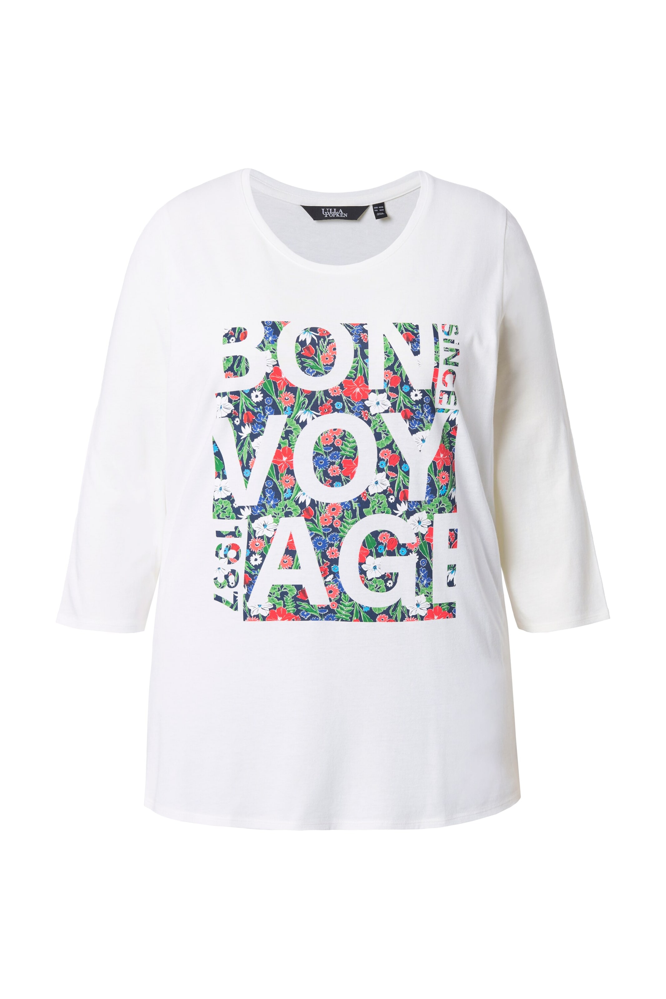 Ulla Popken Shirt in Weiß: Vorderseite