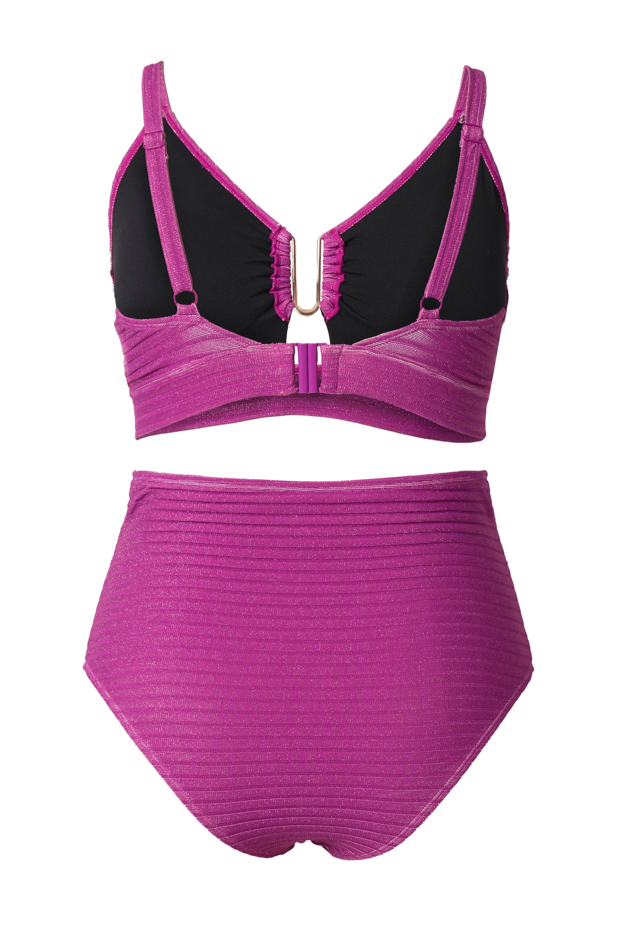 Ulla Popken Triangel Bikini in Pink