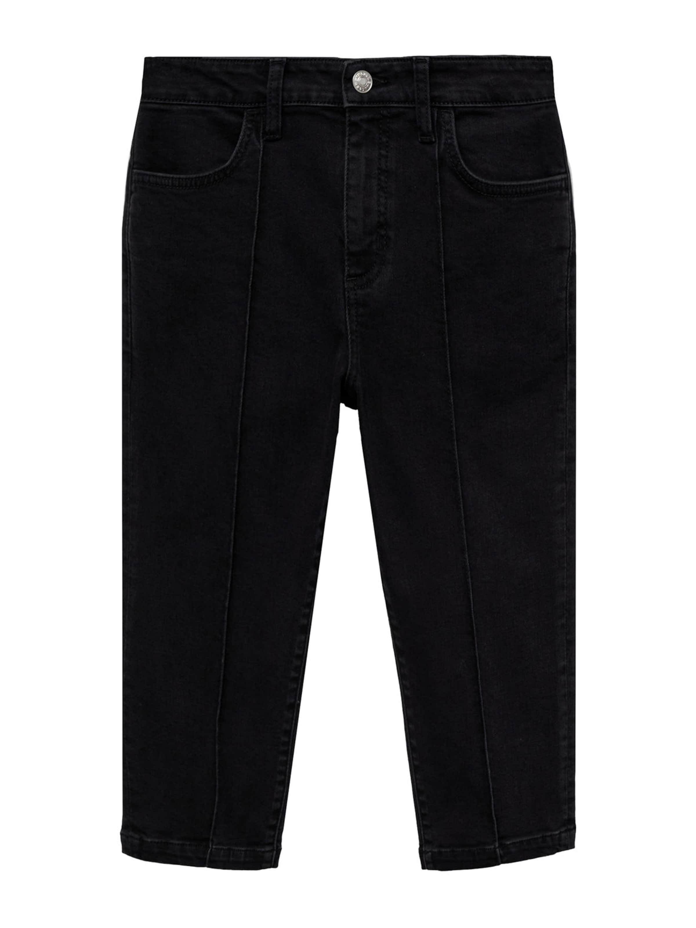 MANGO Slimfit Jeans 'Lora' i sort: forside