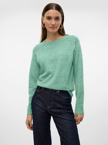 VERO MODA Sweter 'VMDoffy' w kolorze zielony: przód