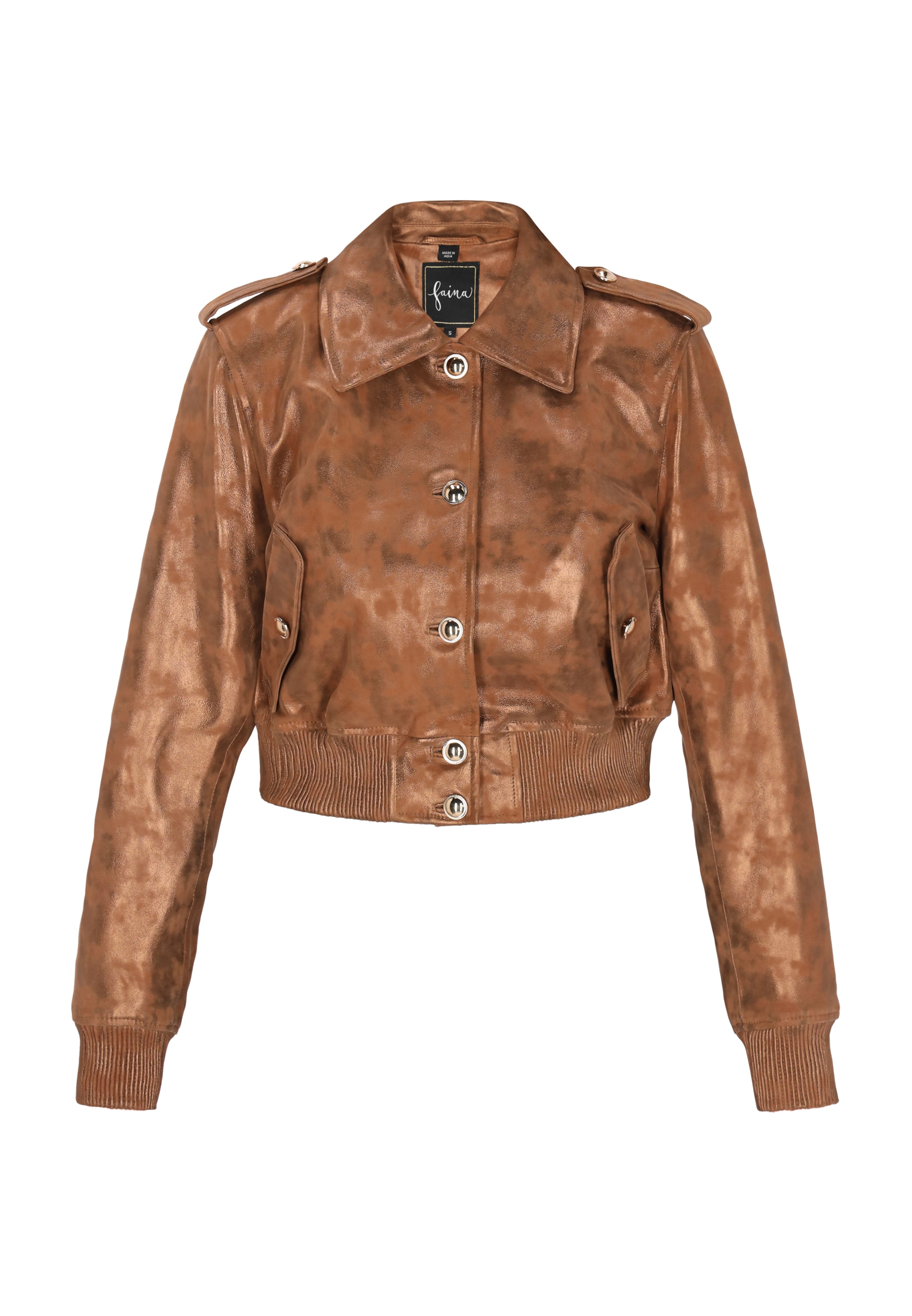 faina Prechodná bunda - Hnedá: predná strana