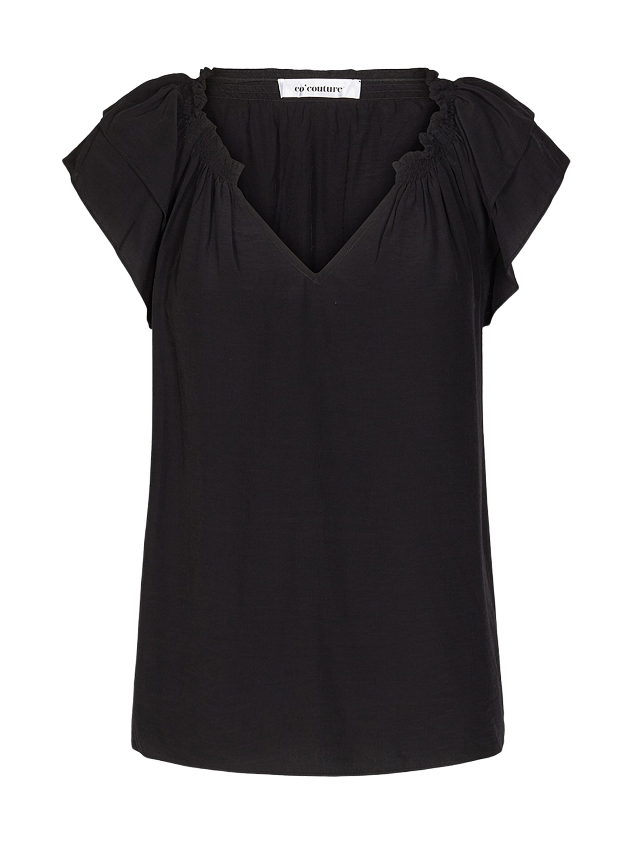 Camicia da donna 'Sunrise' di co'couture in nero: frontale