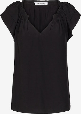 Chemisier 'Sunrise' co'couture en noir : devant