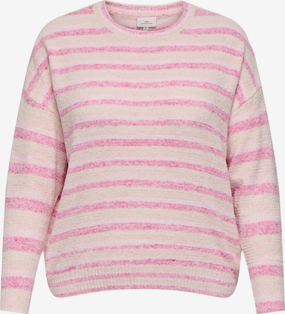 ONLY Carmakoma Neulepaita 'CARJohanna' koossa 4XL värissä roosa / vaalea pinkki / valkoinen, Tuotenäkymä