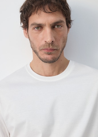 Tricou 'BELLOW' de la MANGO MAN pe alb