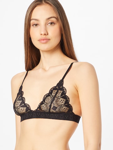 ETAM Triangle Bra in Black: front