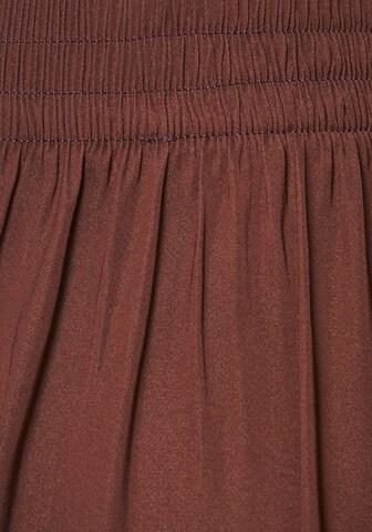 LASCANA Wide leg Byxa i brun