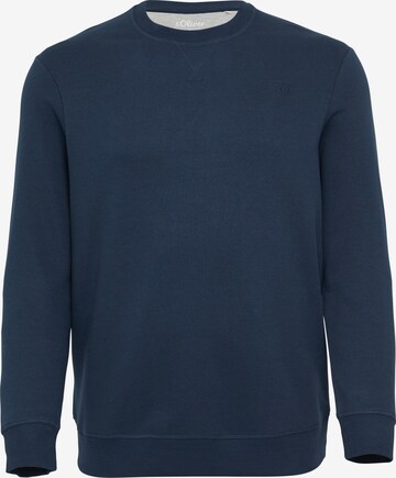 s.Oliver Men Big Sizes Sweatshirt in Blau: Vorderseite