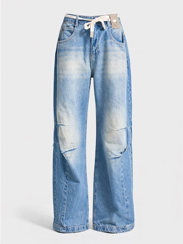 IT'S BASIC Loosefit Jeans 'Barrel Balloon' in Blauw: voorkant