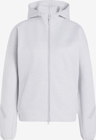 ADIDAS SPORTSWEAR Sportief sweatvest 'Z.N.E.' in Grijs: voorkant