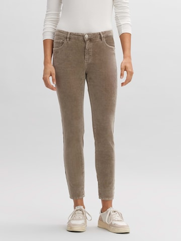 OPUS Skinny Pants 'Evita' in Brown: front