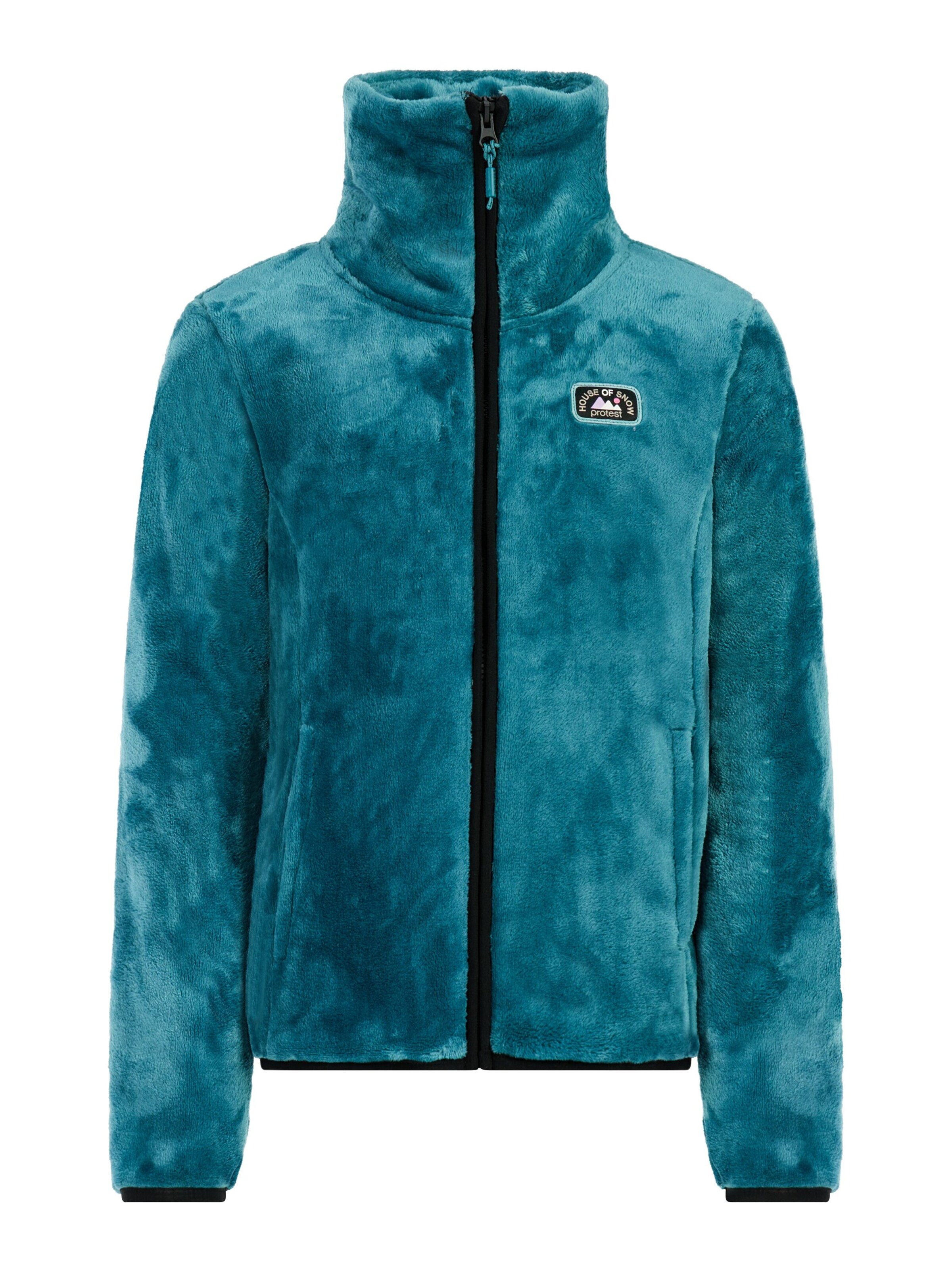 PROTEST Sportsweatjacke 'PRTJoanne JR'‌‌‌‌‌‌ in Blau: Vorderseite