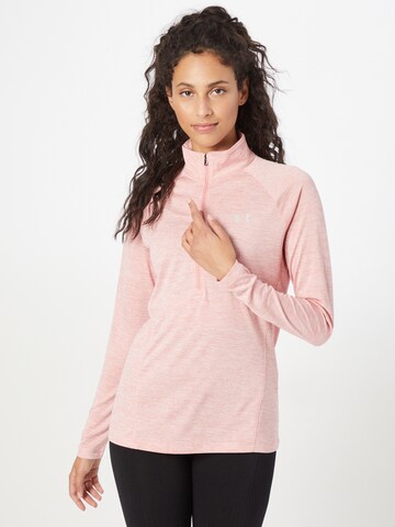 UNDER ARMOUR Funktionsshirt in Pink: predná strana