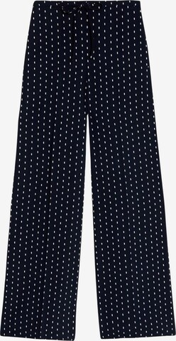 Marks & Spencer Wide leg Broek in Zwart: voorkant