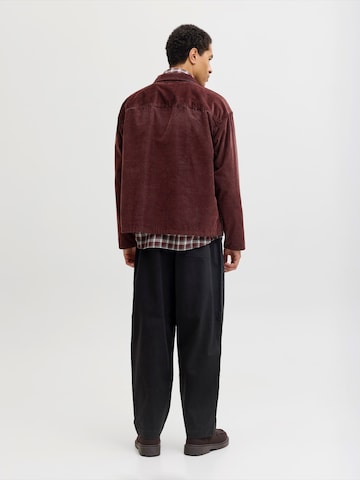 JACK & JONES - Loosefit Pantalón 'JPSTEVAN DYLAN' en negro