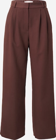 Wide leg Pantaloni cutați 'SLOANE' de la Abercrombie & Fitch pe maro: față
