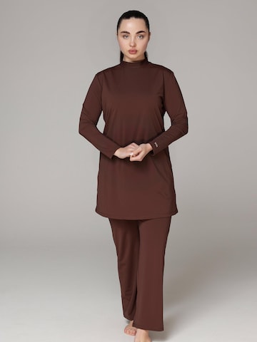 Maillot de bain 'South - Covered' SIYA Swimwear en marron : devant