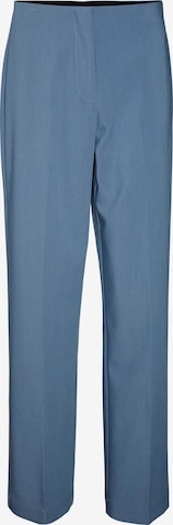 VERO MODA Regular Trousers with creases 'SANDY' in Blue: front
