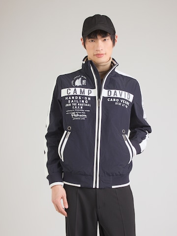 Veste mi-saison CAMP DAVID en bleu : devant