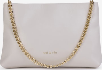 Borsa a tracolla di Nat&Nin in beige: frontale