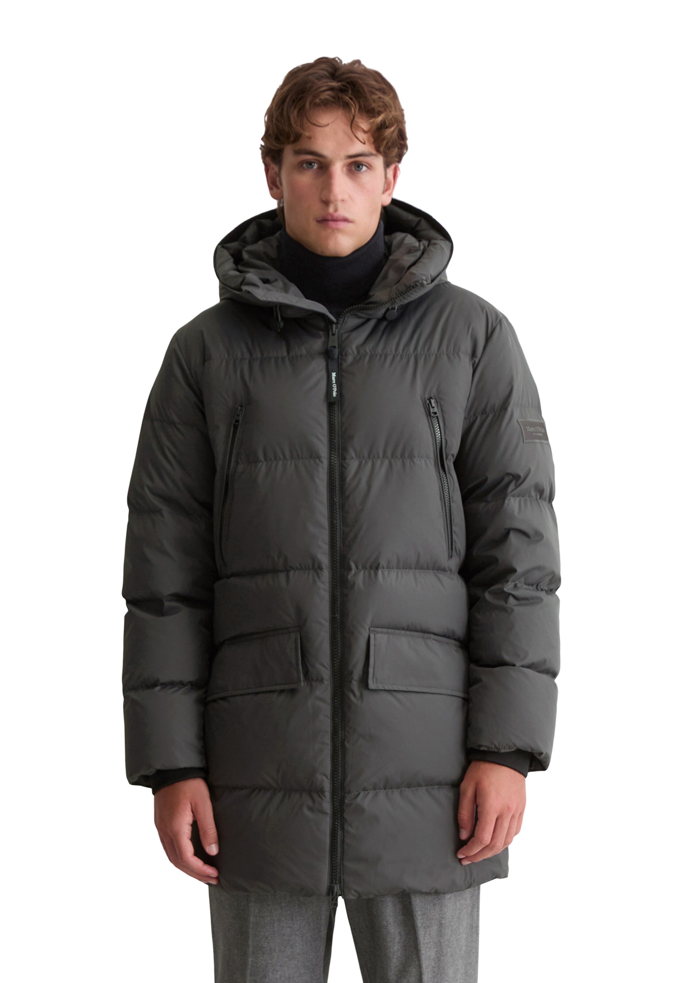 Marc O'Polo Зимнее пальто в Серый: спереди