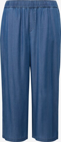 TRIANGLE Wide leg Broek in Blauw: voorkant