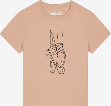 Watapparel Shirt 'Ballett Spitze' in Oranje: voorkant