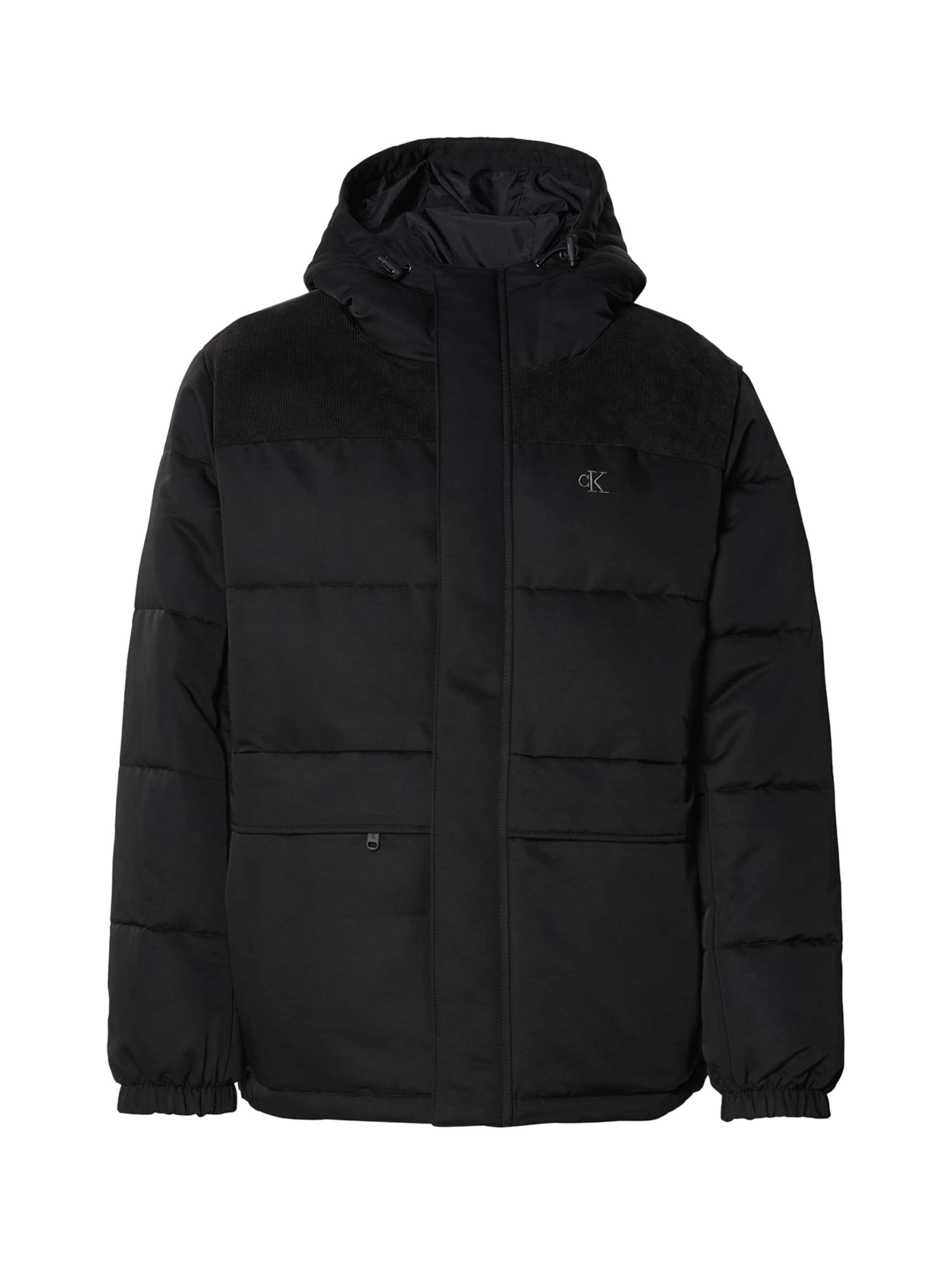 Calvin Klein Jeans Χειμερινό μπουφάν σε μαύρο: μπροστά