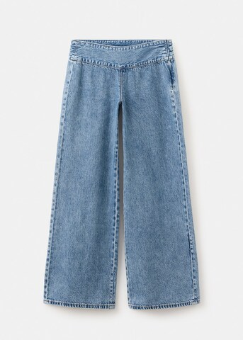 MANGO TEEN Wide leg Jeans 'Soft' in Blue