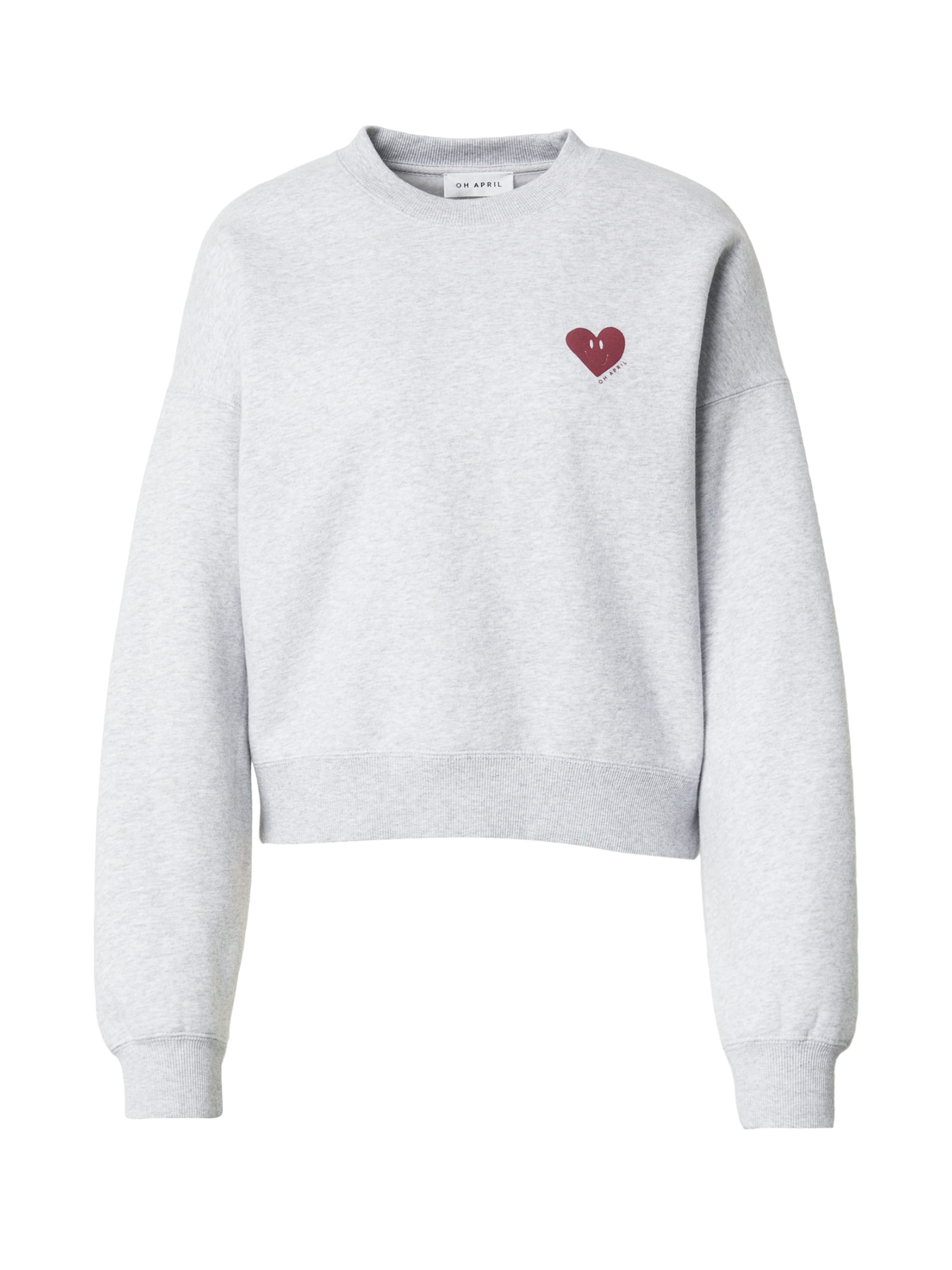 OH APRIL Mikina 'Nina' - Sivá: predná strana