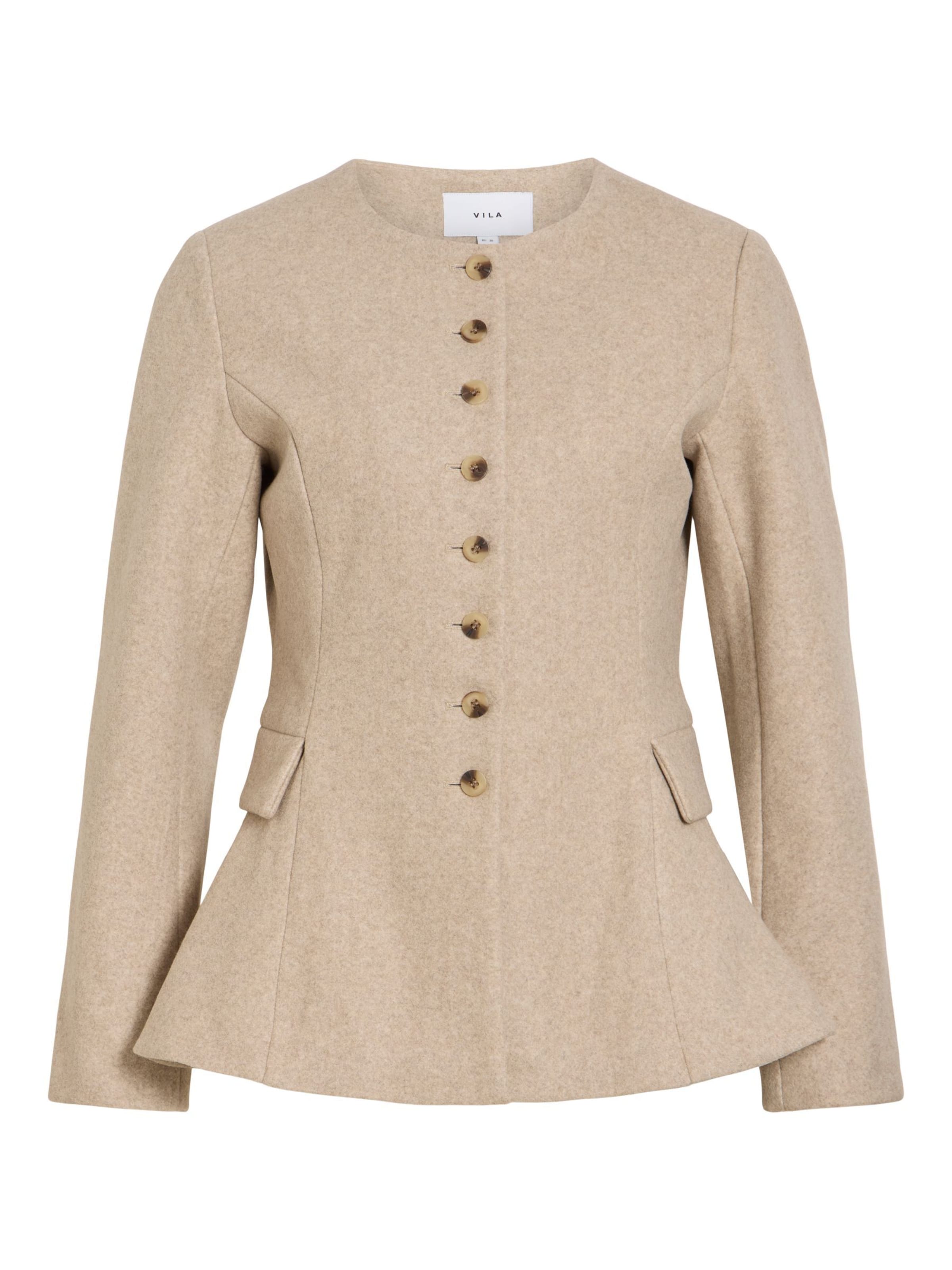 VILA - Chaqueta de entretiempo 'VIZIKKA' en beige: frente