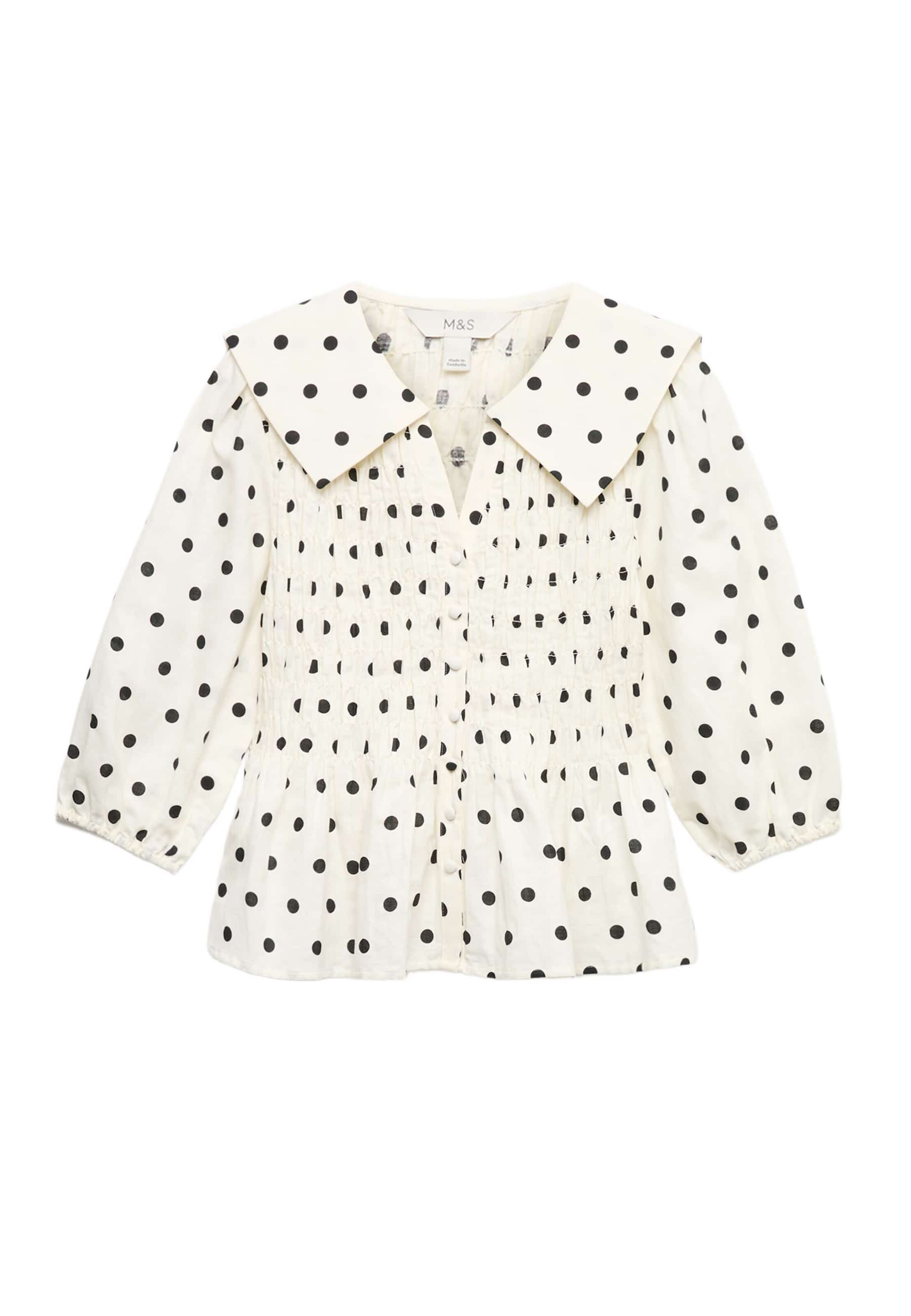 Marks & Spencer Blouse in Beige: voorkant
