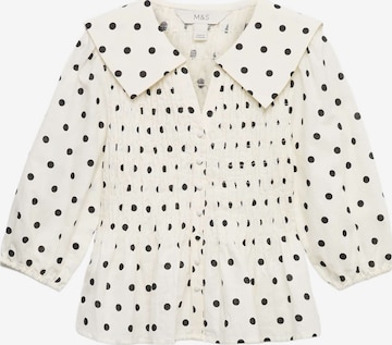 Chemisier Marks & Spencer en beige : devant