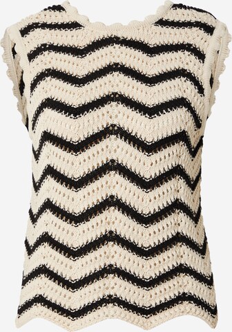 modström Knitted Top 'Cary' in Beige: front