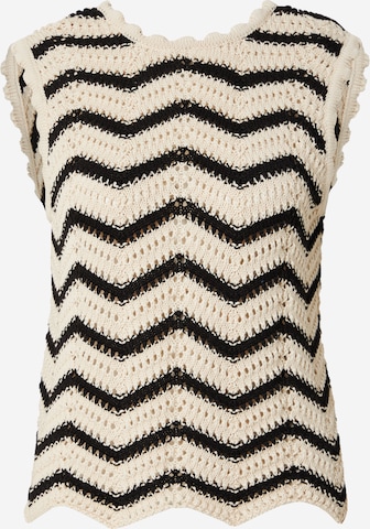 Tops en tricot 'Cary' modström en beige : devant