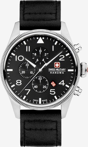 SWISS MILITARY HANOWA Analog Watch 'THUNDERBOLT CHRONO' in Black: front