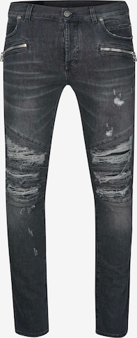 Balmain Regular Jeans in Grau: Vorderseite