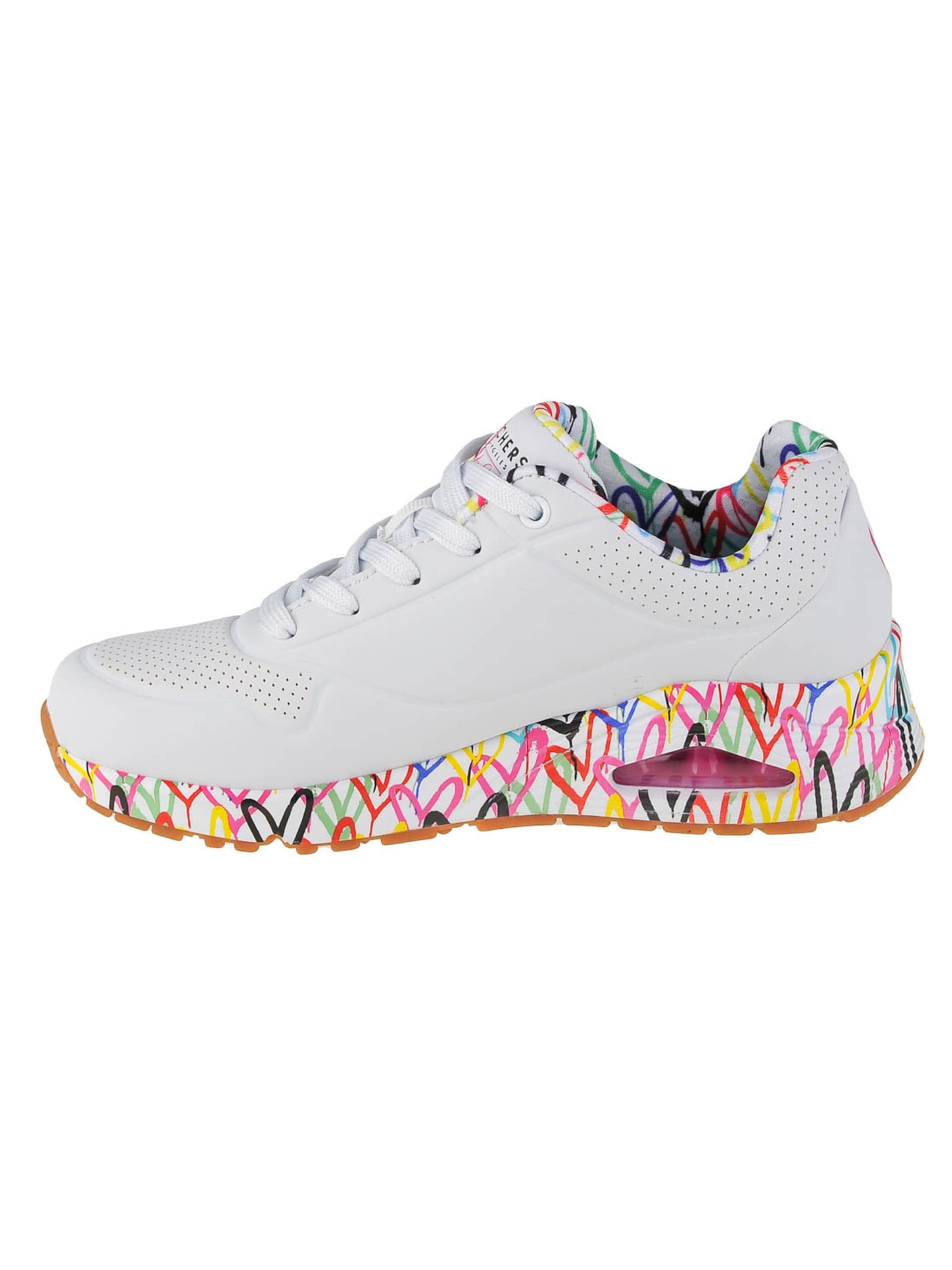 Sneaker low 'Uno-Loving Love' de la SKECHERS pe alb: față