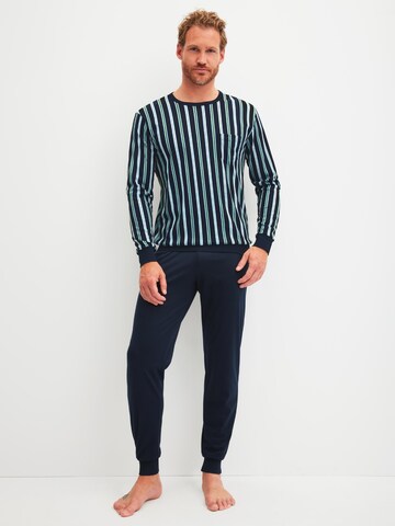 CALIDA Pyjama lang 'Relax Choice' in Blauw