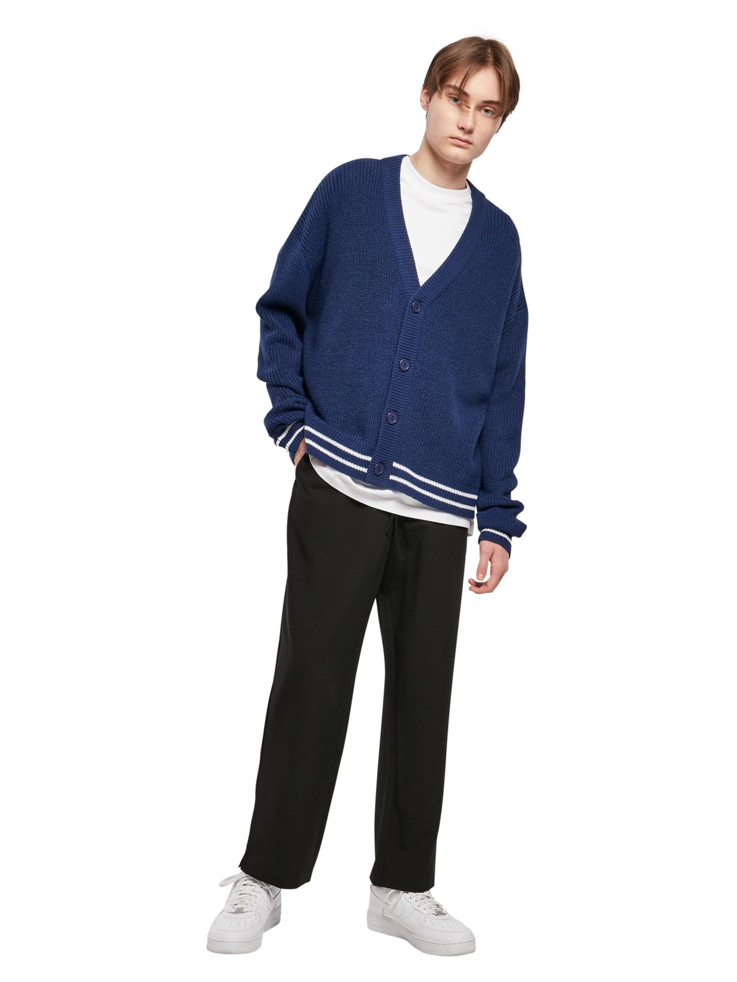 Urban Classics Knit cardigan in Blue