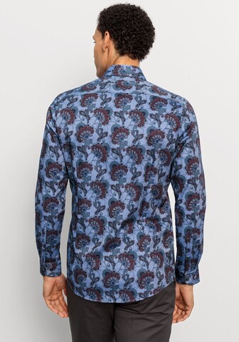 OLYMP Slim fit Zakelijk overhemd in Blauw