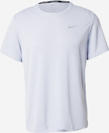 NIKE Functioneel shirt 'Miler' in Blauw: voorkant