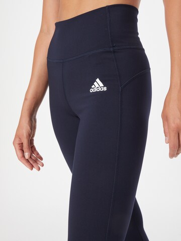 ADIDAS SPORTSWEAR Skinny Športne hlače | modra barva