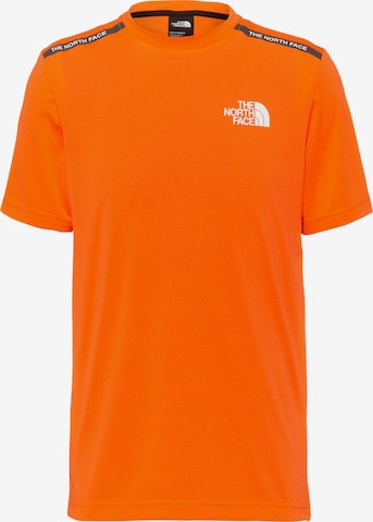 THE NORTH FACE - Camiseta funcional en naranja: frente