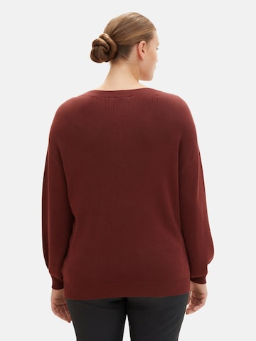 Tom Tailor Women + Pullover i brun