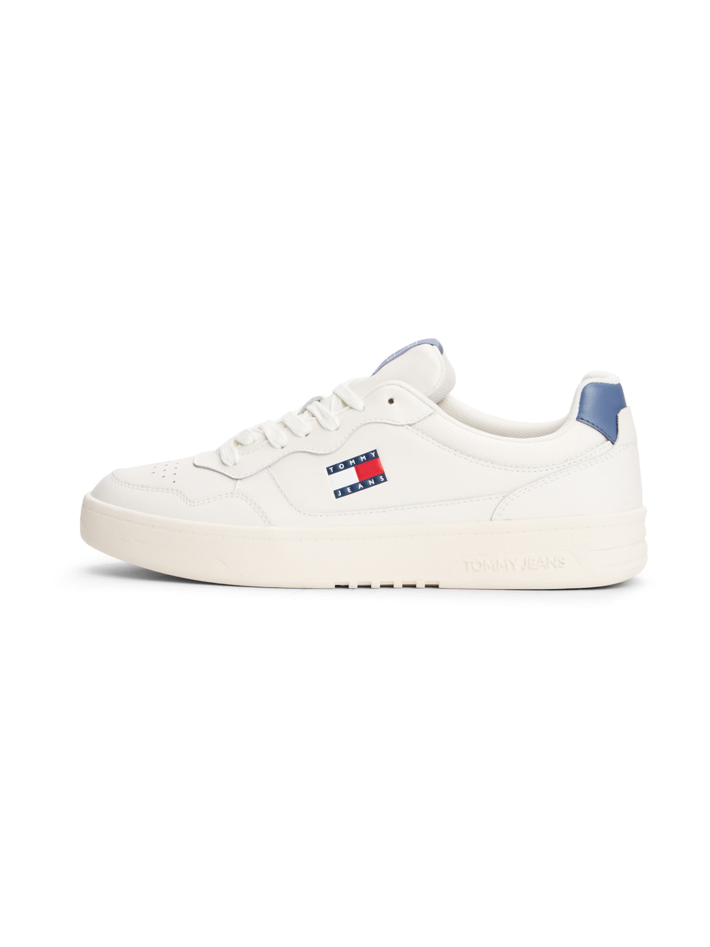 Tommy Jeans - Zapatillas deportivas bajas 'ESS' en blanco: frente