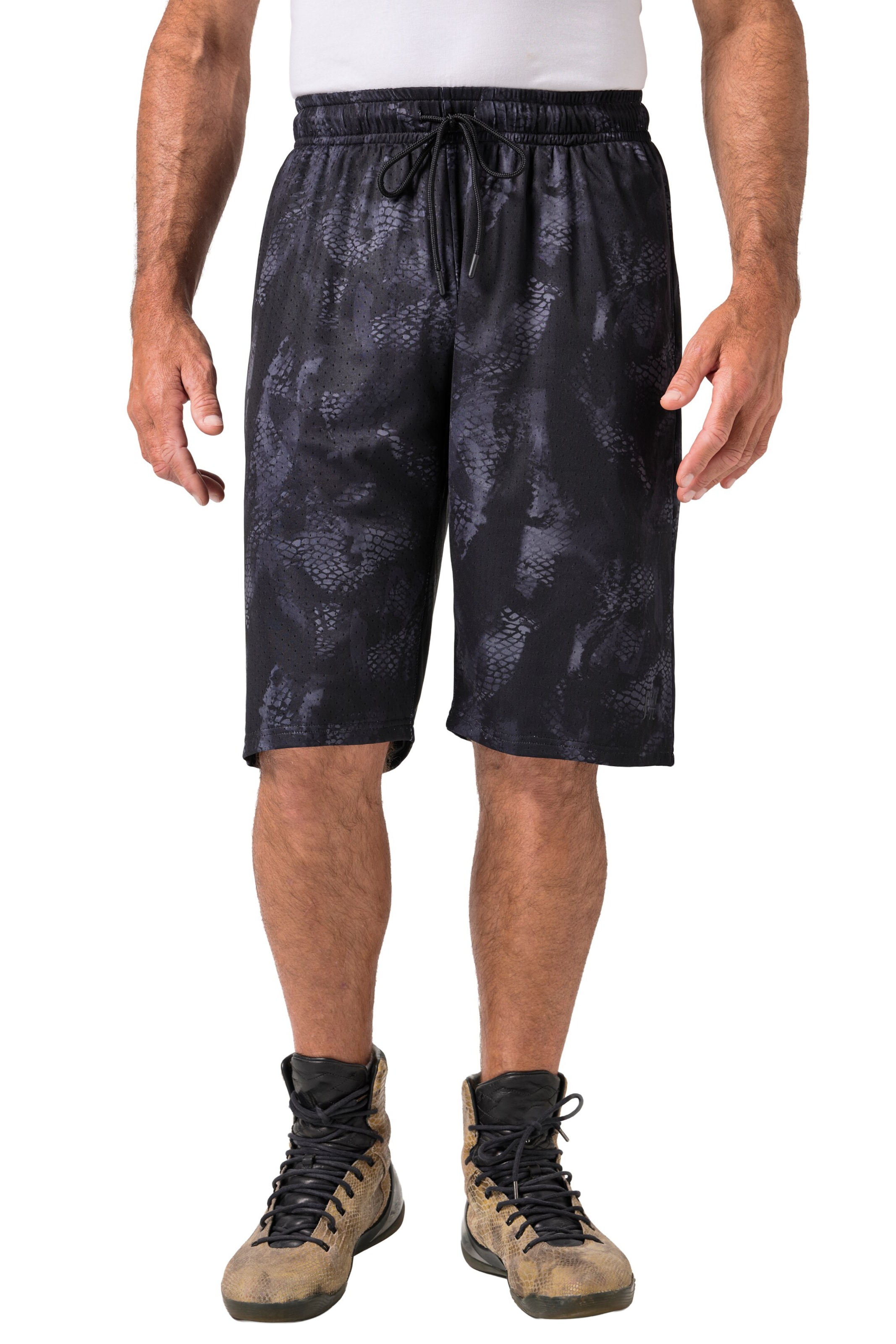 JAY-PI Regular Trousers in Black: front