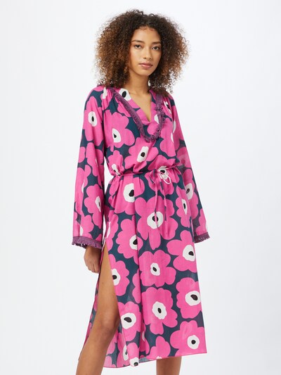 Rochie Trendyol pe marine / fuchsia / roșu-violet / alb, Vizualizare model